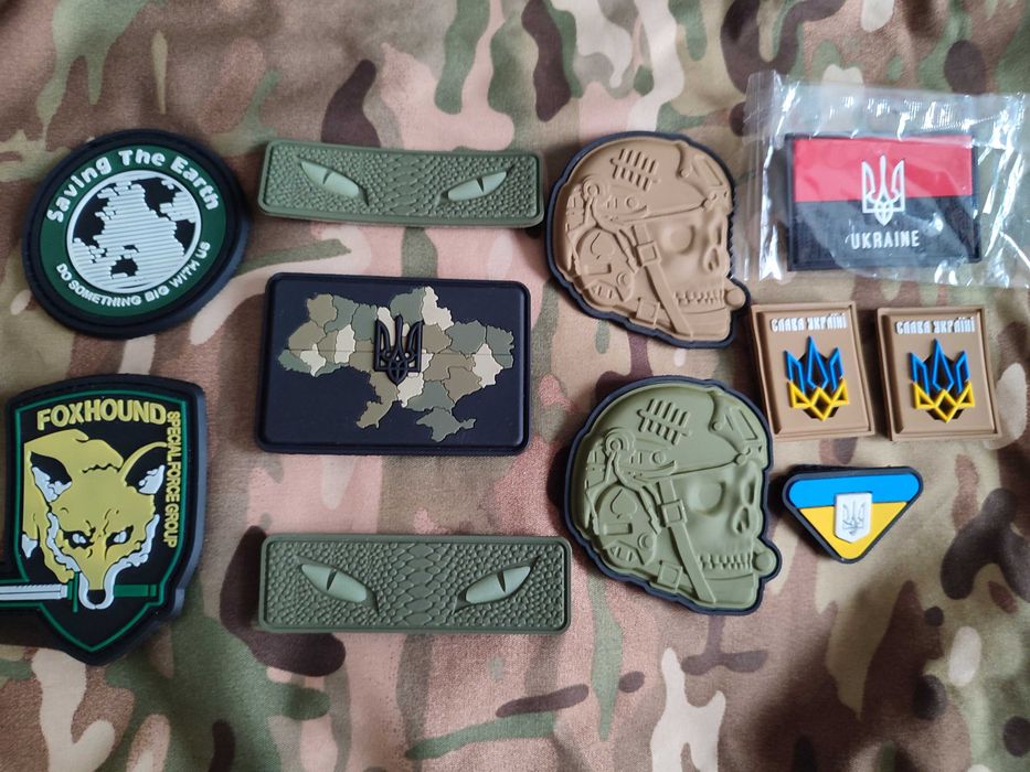 Патчі ПВХ Шеврони з ліпучкою Гумові