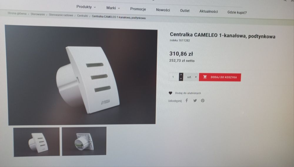 Centralka do rolety Yooda