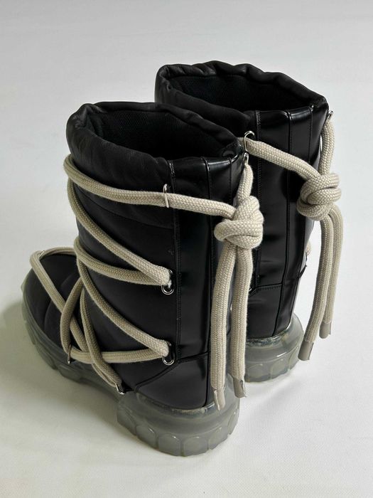 Rick Owens Mega Lace Lunar Mega Tractor Boots черевики чоботи чорні