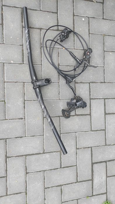 MTB Shimano hamulce, przerzutka, kierownica z mostkiem.