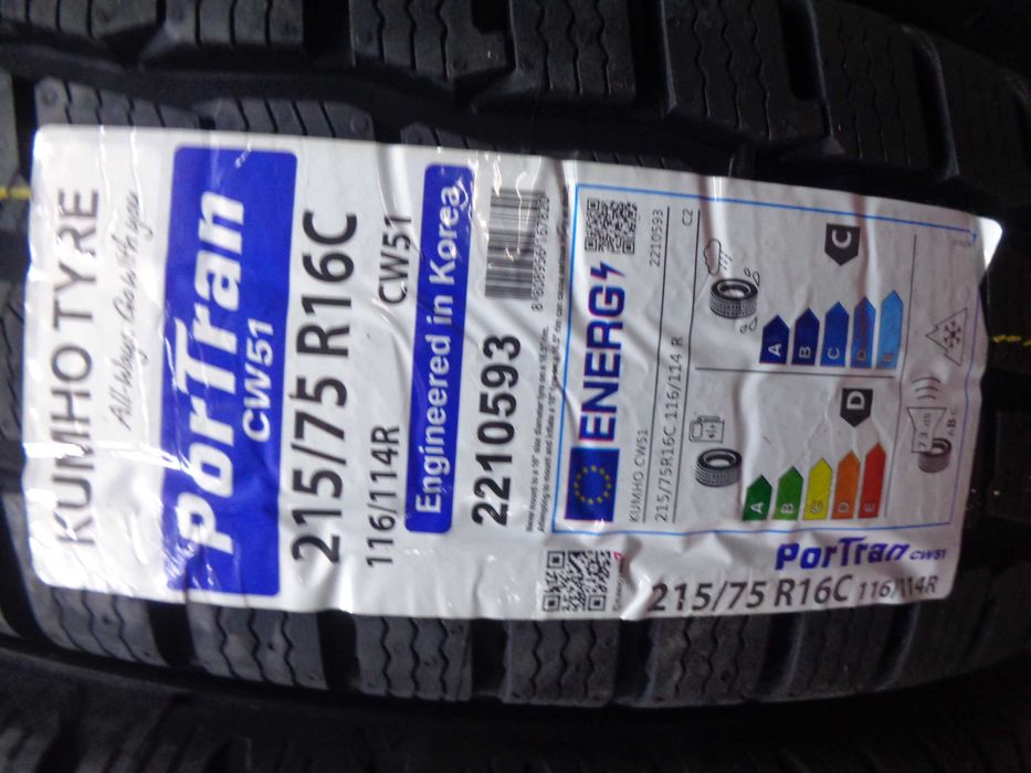 215/75R16C KUMHO ProTran CW51 - do bus-a , Nowe Opony Zimowe , ANDAR