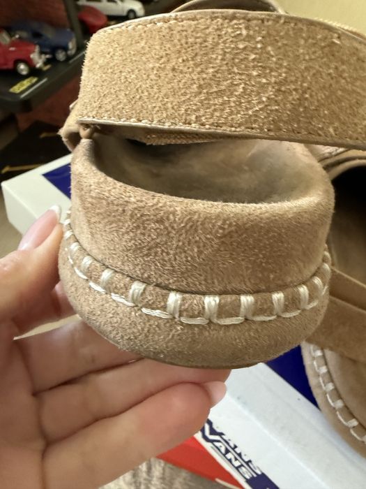 Сабо zara замша клоги