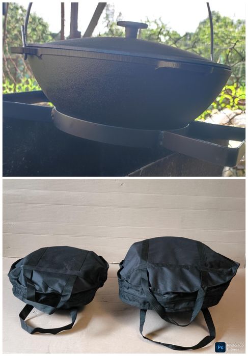 Казан узбекский чугун WOK татарський азіатський чавун 4 6 8 л