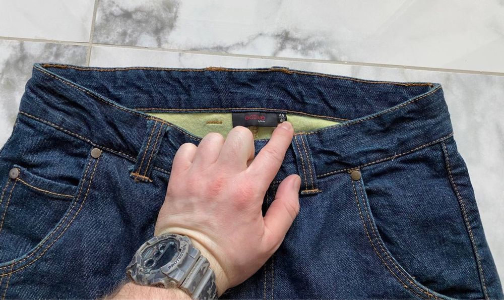 Мото штани-джинси