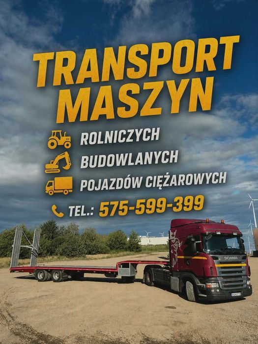 Usługi Koparka!!! Transport Materiałów Sypkich!!! Transport Maszyn!!!