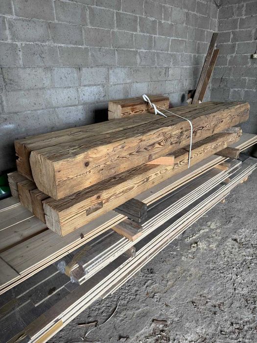 Stare belki ciosane siekierą dekoracyjne 15–20+ cm | suszone | rustykalne