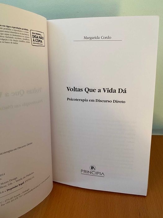 Voltas Que a Vida Dá Psicoterapia em Discurso Direto - Margarida Cordo
