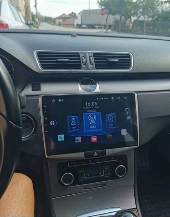 Rádio Android 13 com GPS Volkswagen Passat B6 B7 (Novo)