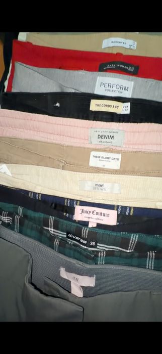 Damskie spodnie materiałowe mix 10 kg pakiet