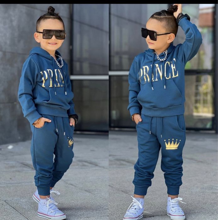 Nowy dres komplet dla chłopca 3/4 104 Bambam Prince
