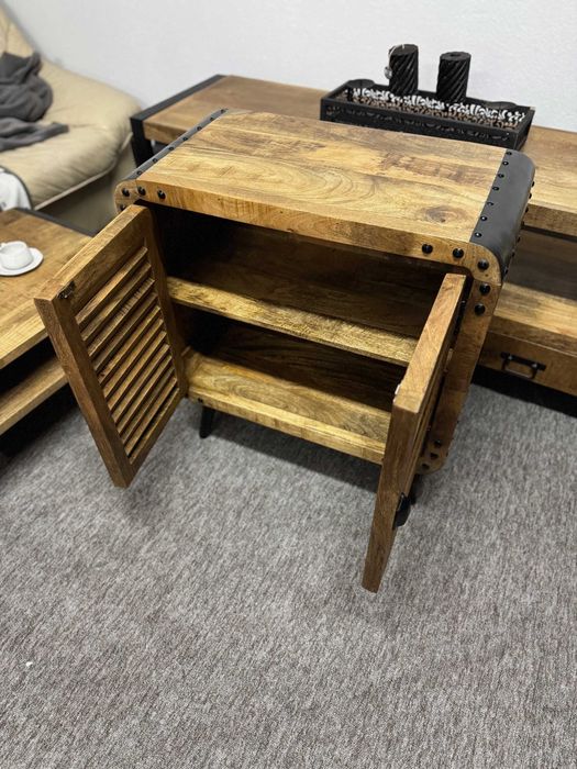 Wyjatkowa szafka komoda szafeczka boczna nocna styl kolonialny F-vat