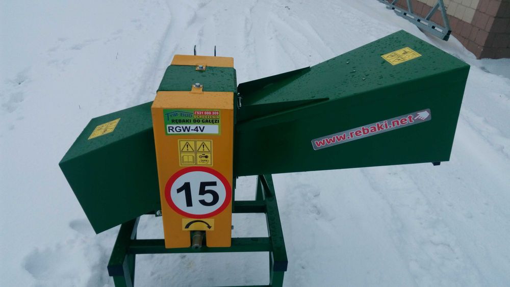 Rębak do gałęzi RGW,80-4 zrębka długości 14-18cm cięcie 70mm