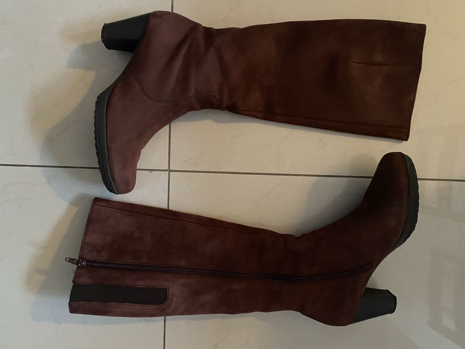 Kozaki damskie firmy Gabor kolor bordo