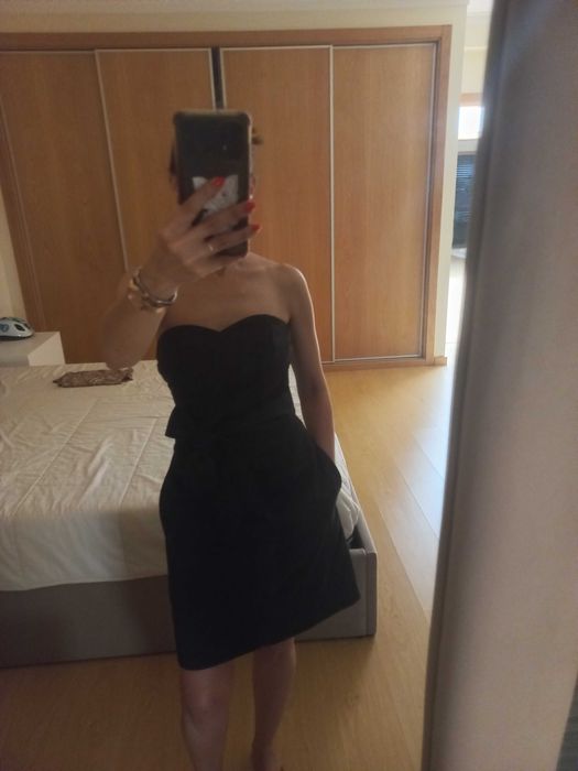 Vestido H&M cai cai preto