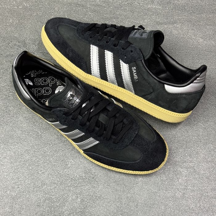 Кросівки чорні шкіра адідас самба Adidas Samba IE8128 ОРИГІНАЛ 100% 39