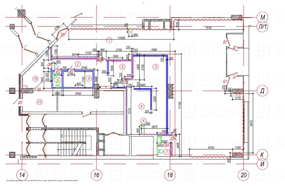 Оренда приміщення · Поділ · Нижній вал