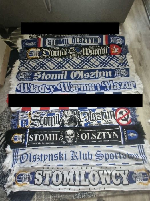 Szaliki Stomil Olsztyn - 12 sztuk