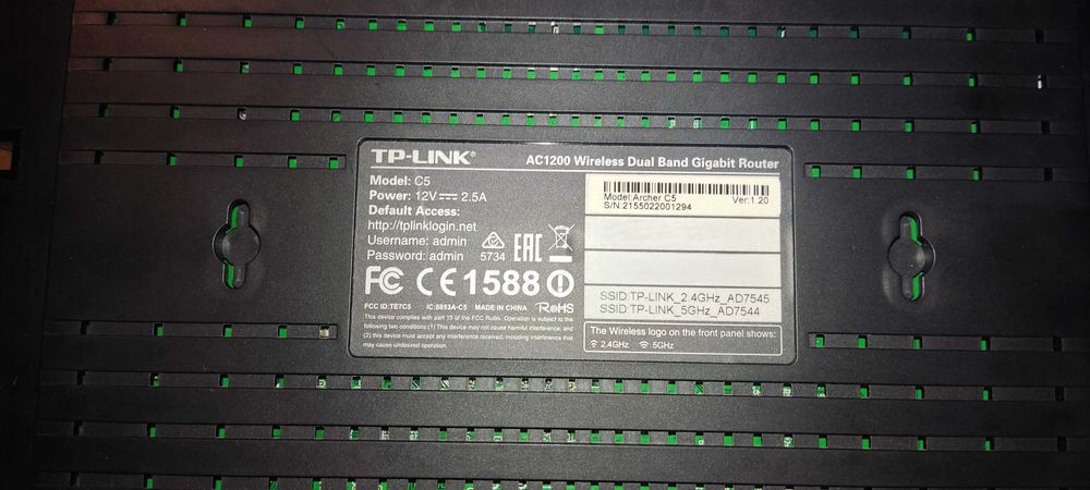 TP-link AC1200 Wireless Dual Band Gigabit Router