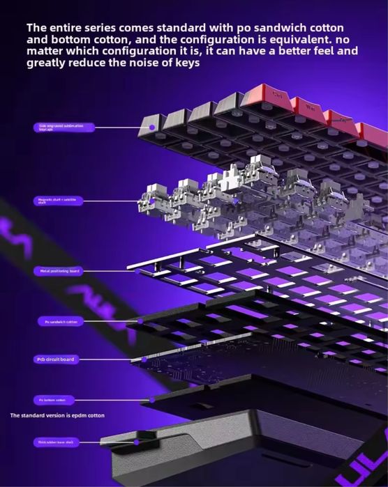 Игровая механическая магнитная клавиатура Aula win 60 he rt