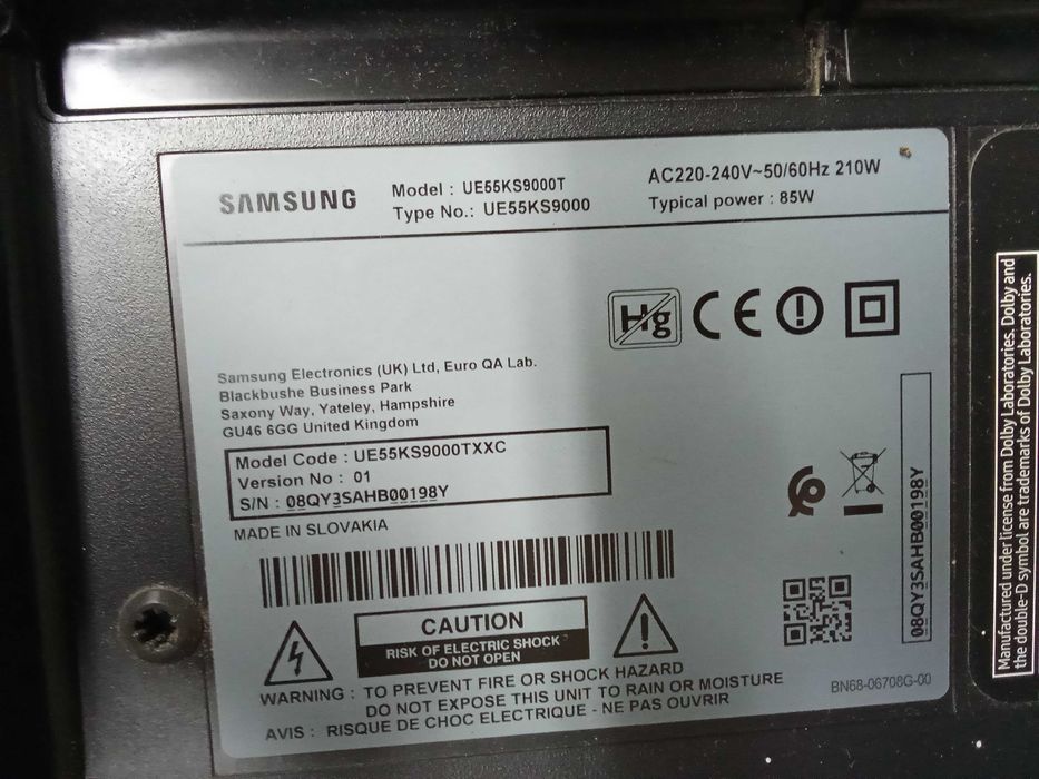 Samsung UE55KS9000T "ecran curvo" "placas"