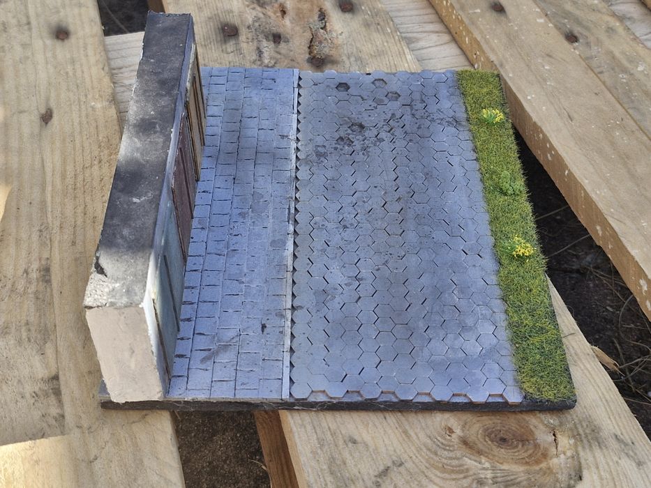 Podstawka pod modele garaże blokowisko 1:43 diorama PRL