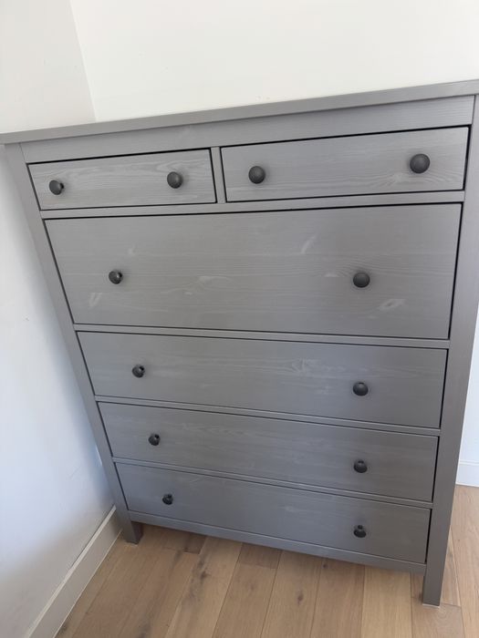 Ikea Hemnes szara komoda