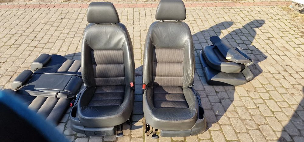 fotel przód lewy+kanapa skoda octavia ii kombi skóra
