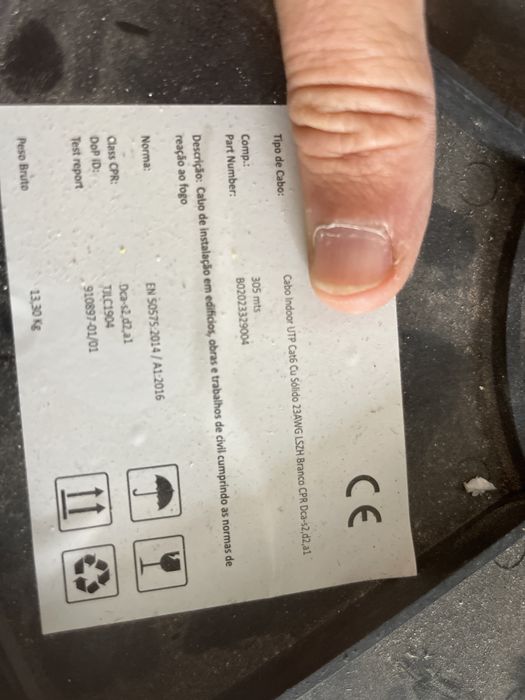 Cabo coaxial e UTP cat664585607938819122