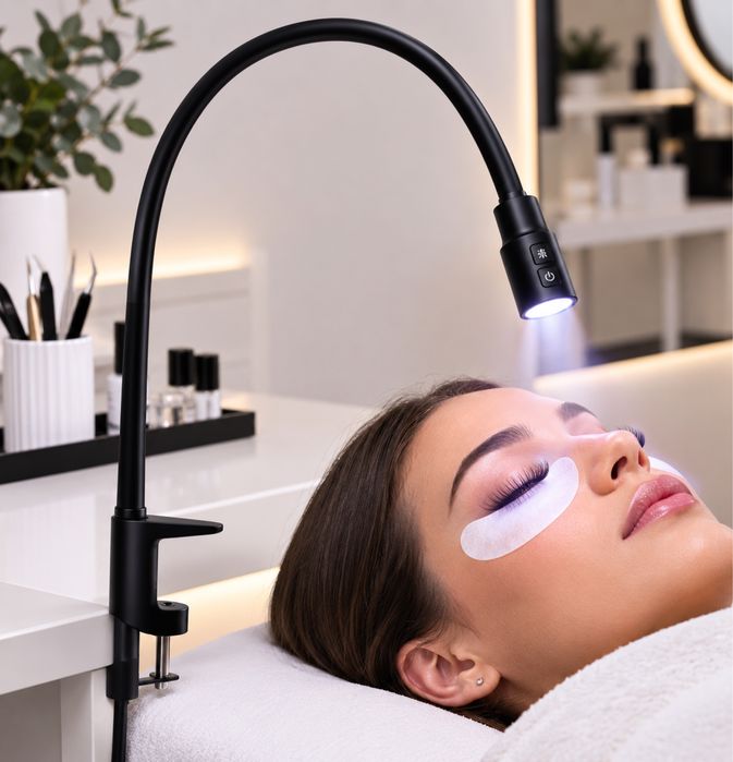 Лампа UV для нарощування вій, WS-100, 5W, на струбцині