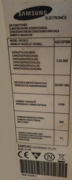 4 unidades (interior - Multi Split) de Ar Condicionados SAMSUNG com Co