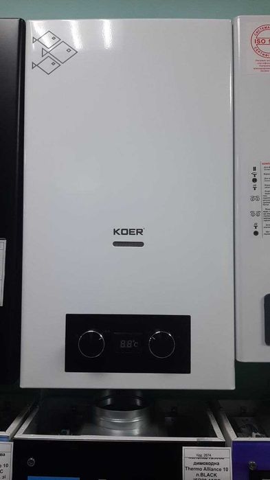 Газова колонка Koer KWH.G0110 WHITE димохідна 10 л/хв,