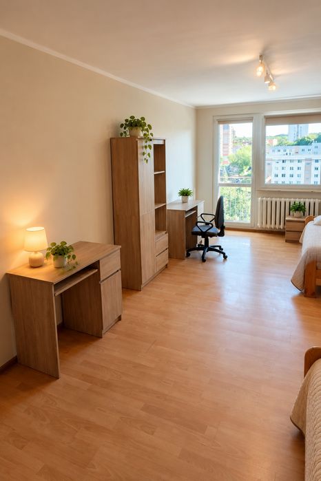 Duży pokój 21 m² dla 1 lub 2 osób | ul. Budziszyńska