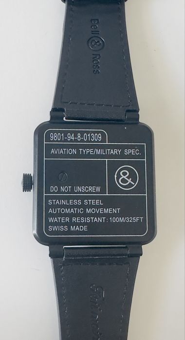 Relógio BELL & ROSS BR 03-92 Black Matte (NOVO)