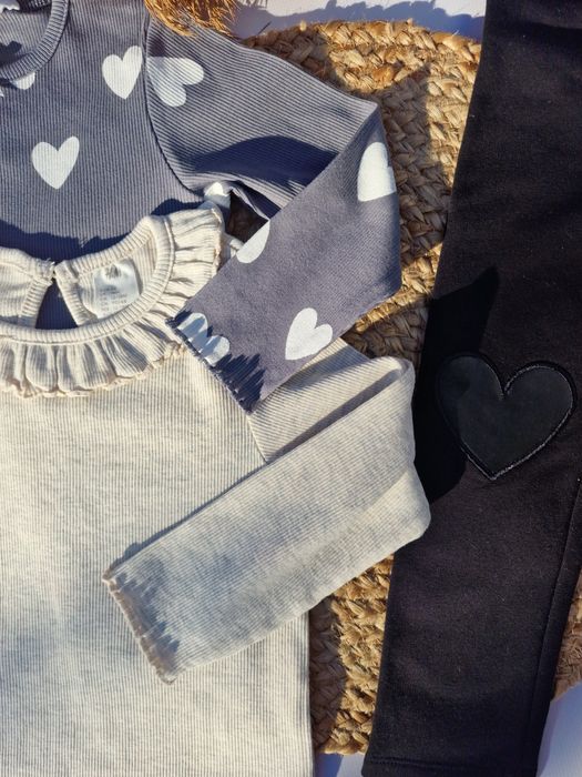 Базові кофтинки у рубчик для дівчинки h&m 86,92,98,104