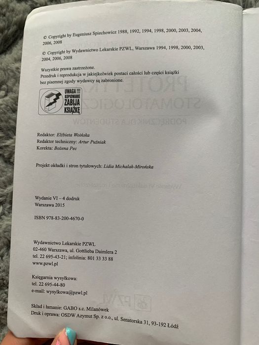 „Protetyka stomatologiczna” E. Spiechowicz, 2008
