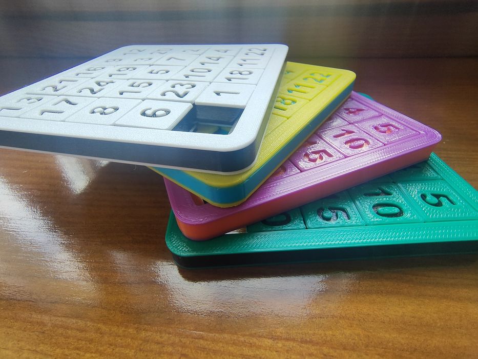 Гра двосторонній пазл головоломка "пятнашки" 4х4 5х5 6х6