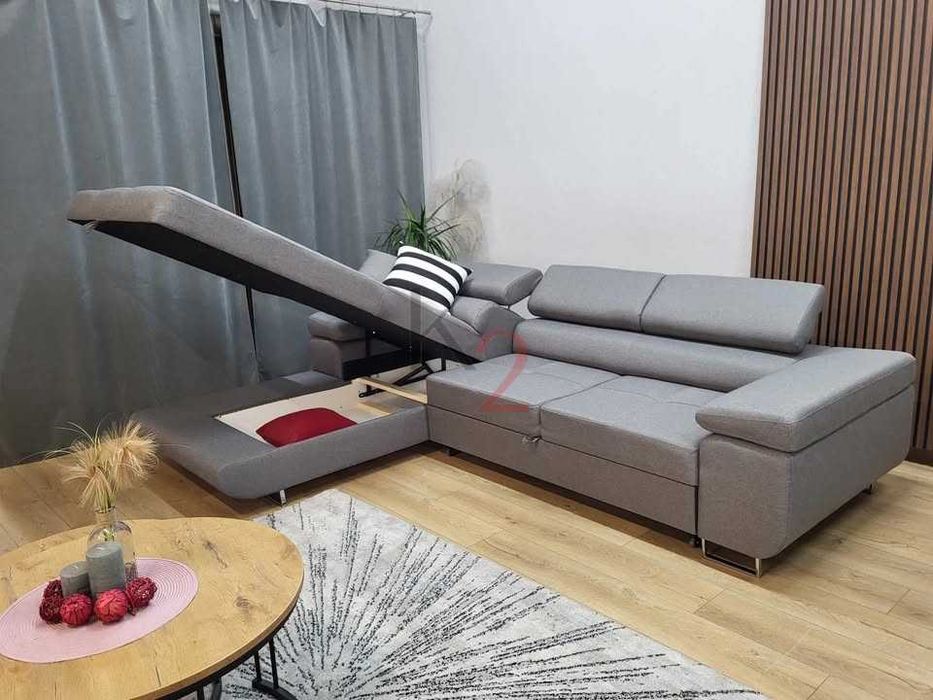 Narożnik ALEX Kanapa Sofa Łóżko OD RĘKI Funkcja spania Pojemnik+GRATIS