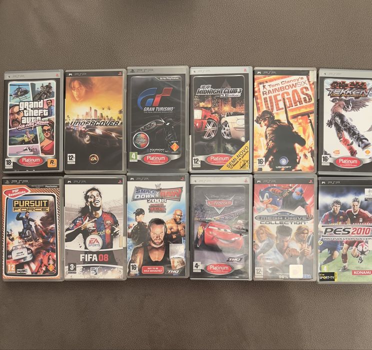Jogos Originais para PSP em Excelente Estado – A partir de 7€