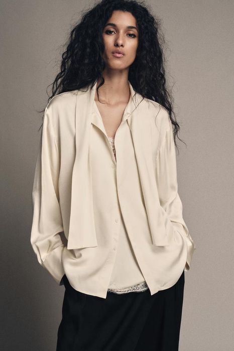 Блуза Zara з мереживом