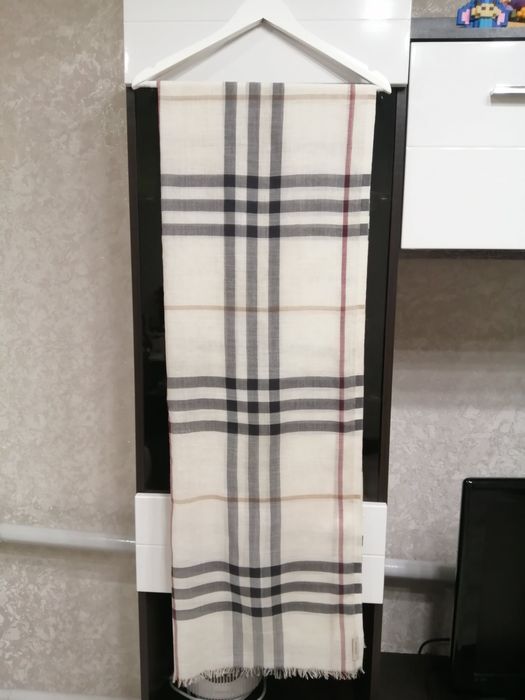 Брендовий шарф BURBERRY з вовни та шовку