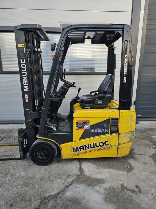 Wózek widłowy elektryczny NISSAN 1N1L18 TRIPLEX  4750mm  1750kg 48V  transport