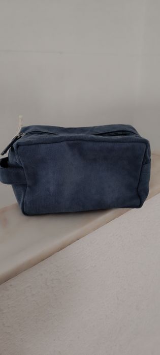 Bolsa azul de veludo nova