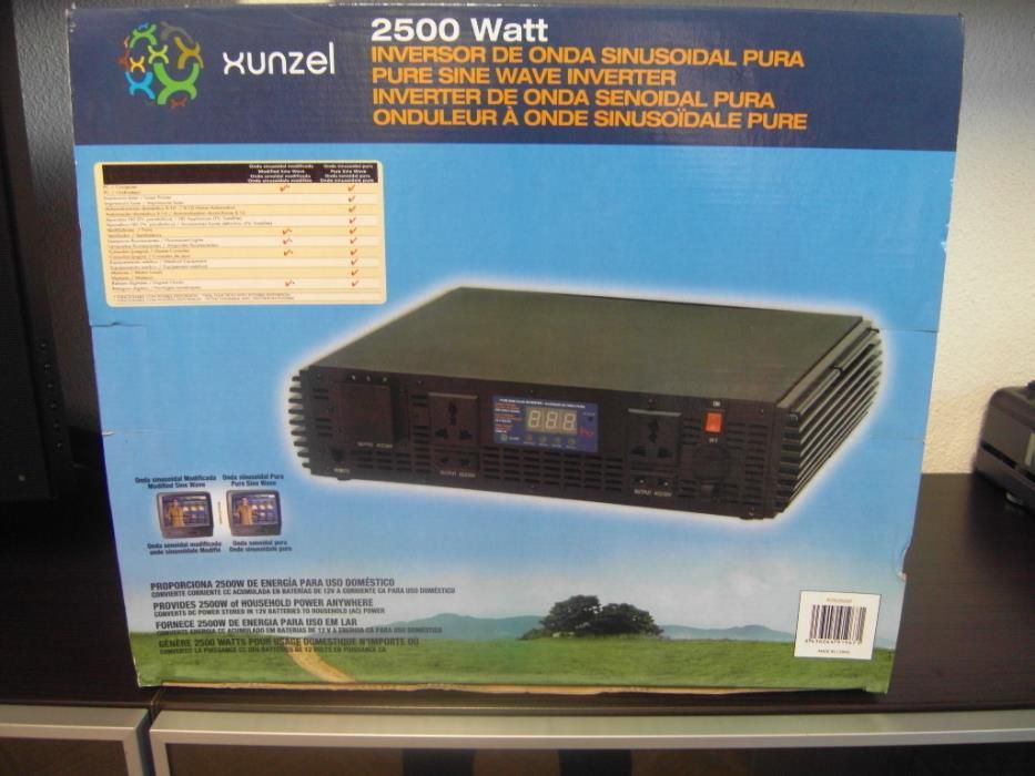 12V to 220V Pure Sine Wave Inverter, 2500 W, with Remote Control, Brand New64584977131649120