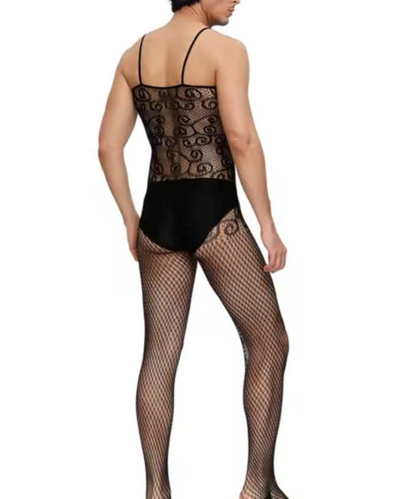 MĘSKA sexy bielizna erotyczna body bodystocking komplet