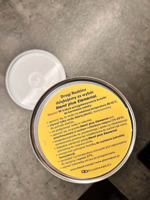 Mleko modyfikowane Blemil plus Elemental