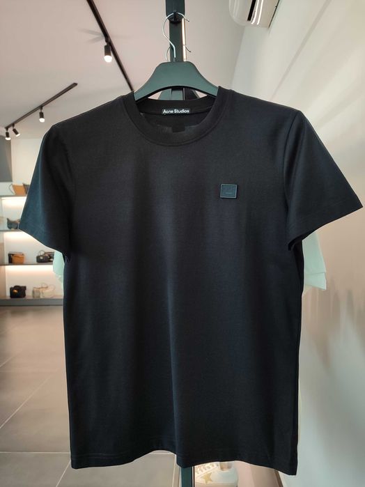 Футболка Acne Studios T-Shirt With Ellison Face Patch Black