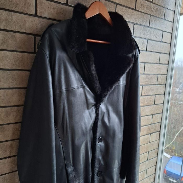 Курточка зимова шкіряна