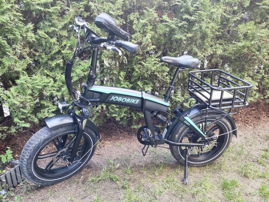 Rower elektryczny Jobobike Eddy Fatbike – stan BDB, niski przebieg, dodatki