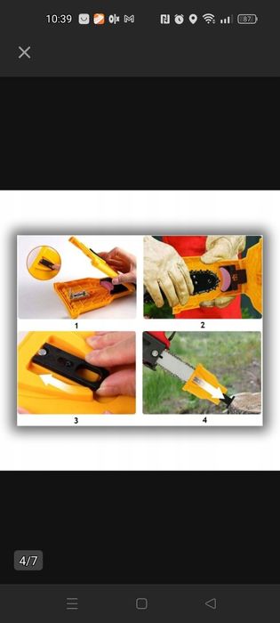 Ostrzałka osełka pilnik do łańcucha piły pilarki spalinowej