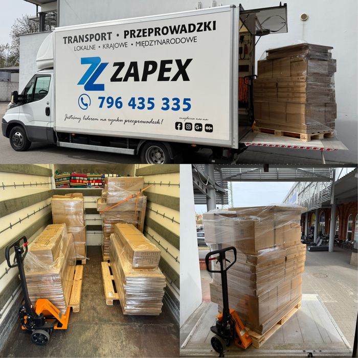 ZAPEX TRANSPORT•Bagażówka•Kontener•Plandeka 8/10pal•Auto z windą•24H/7